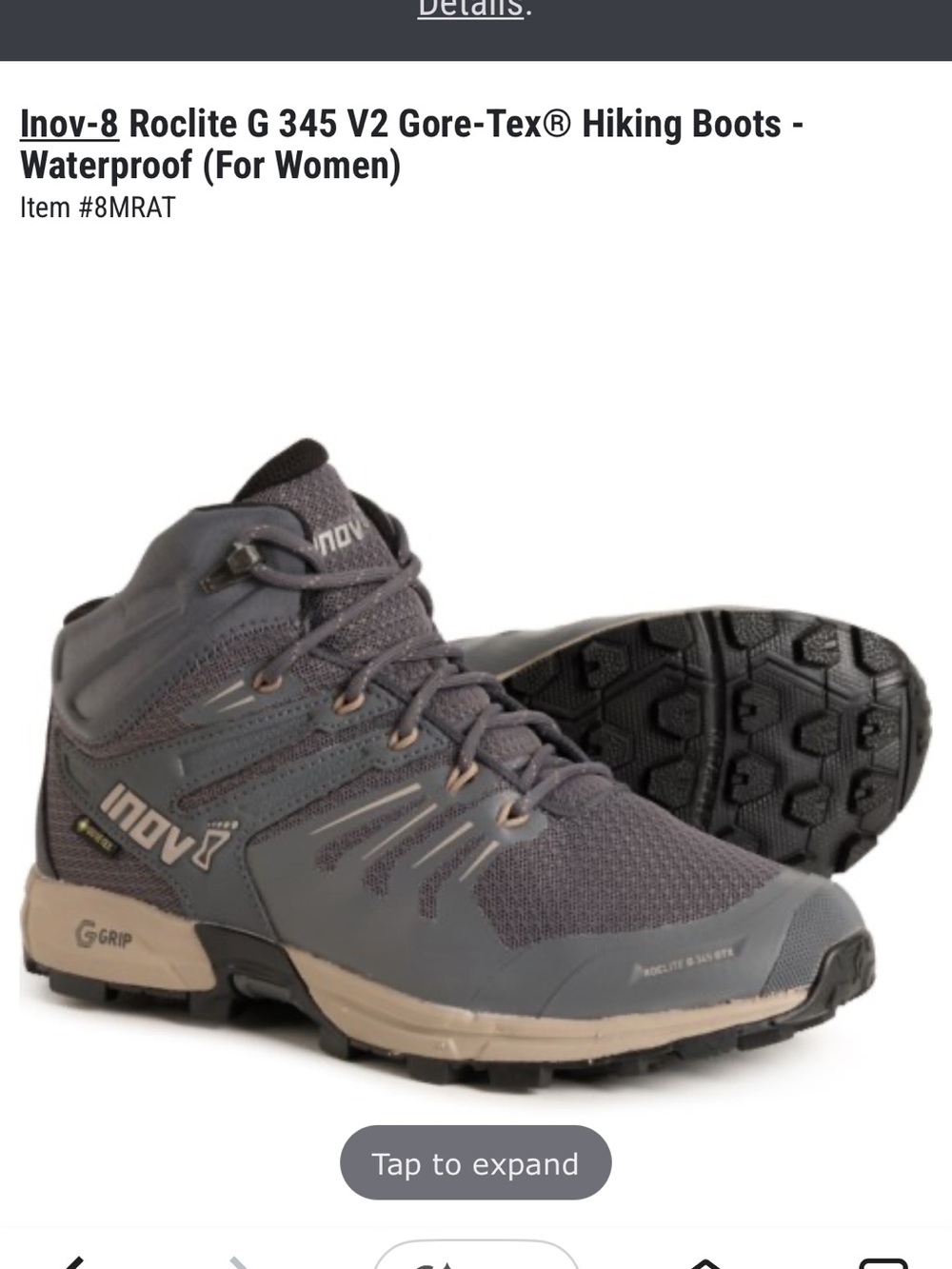 New Women’s Waterproof Gore-Tex Hiking Boots - Gray/Tan